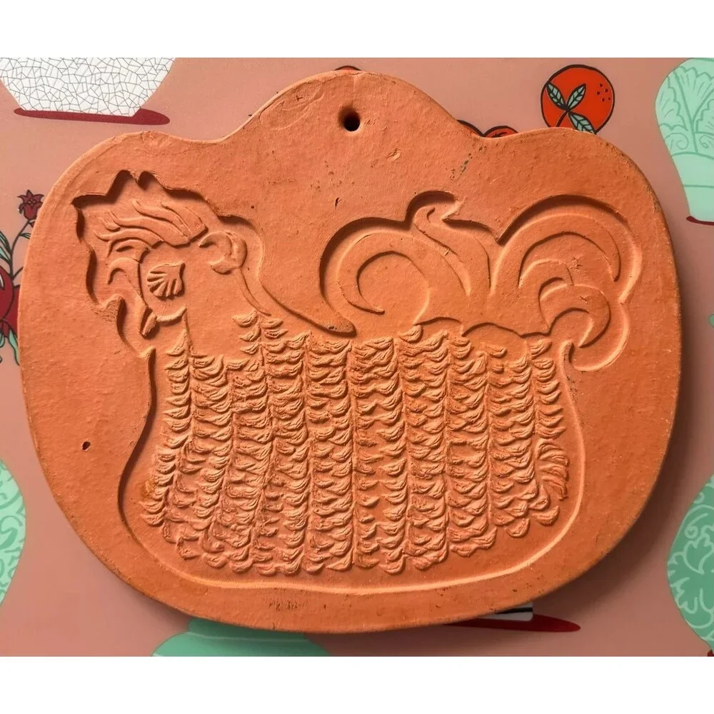 Vintage 1970s Bennington Pottery David Gil Terracotta Chicken Trivet/plaque 1964